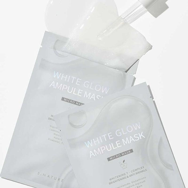 S.NATURE [Whitening Elasticity] White Glow Ampoule Mask 10 Sheets 25mlx5 sheets