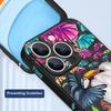 Чехол для iPhone 17 Pro Max в тропическом стиле с узором из туканов, мягкий силиконовый чехол с ремешком для iPhone 16 Pro Max, Чехол iPhone 15 14 13 12 11 16E