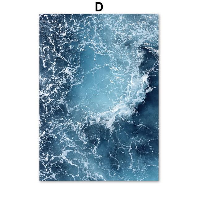 Ozean Landschaft Poster und Drucke Delphin Whale Tail Zitat Wand Kunst Leinwand Malerei Nordic Wand Bilder für Wohnzimmer Dekor