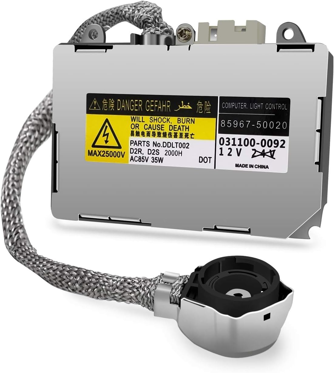 

RDYCT HID Ballast Compatible with Toyota and Lexus D2S and Genuine Fully Replacement Ballast D2R, 35W, 12V, Replacement, Waterproof, (1 Piece)