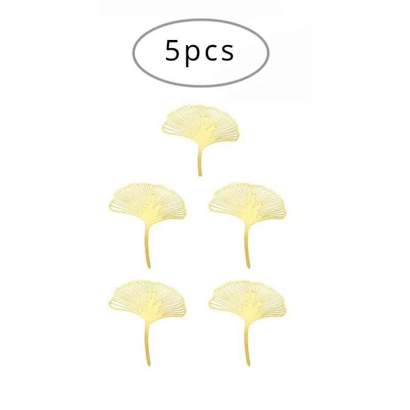 New Acrylic Gold Ginkgo Leaves Cake Topper Happy Birthday Cake Topper Baking Accessories Party Supplies Cake Decorating Tool