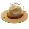 Panama Straw Hat Summer Men Women Wide Brim Beach UV Protection Fedora Hats