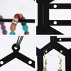 Hanging Jewelry Wall Holder Honeycombs Shape Display Storage Wall Mounted Jewelry Rack Black