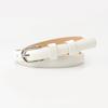 Adjustable Fashion Belt Solid Color PU Leather Belt Fashion Pin Buckle Belt  For Ladies