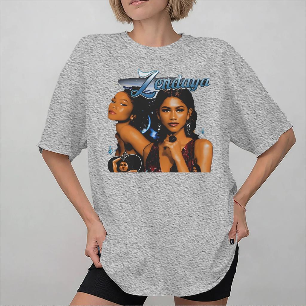 Ruby Rue Zendaya Tee Shirt for Unisex Women Printed T Shirts Cotton Clothes
