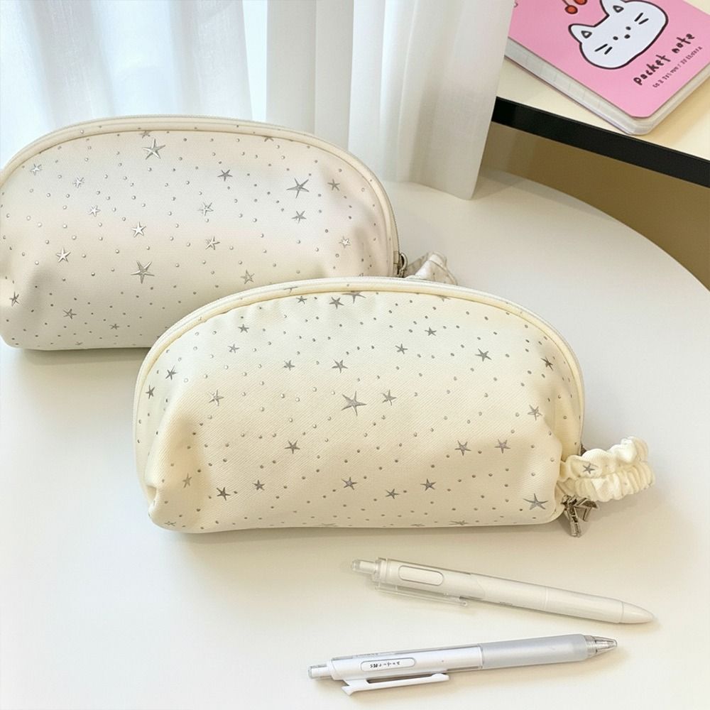 Shell-Shape Pencil Case Multi-layer Pencil Pouch Multi-Compartment Stationery Bag  Students