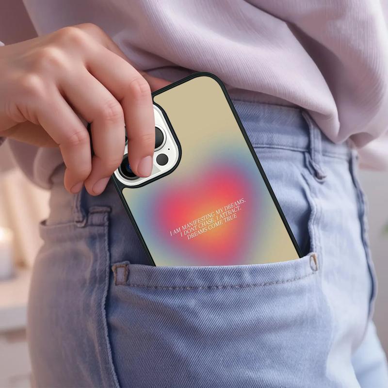 

Aura Quotes Phone Case For iPhone 17 Air 15 16e 14 13 Pro Max Coque 12 11 Pro Max PLUS cover iPhone 11