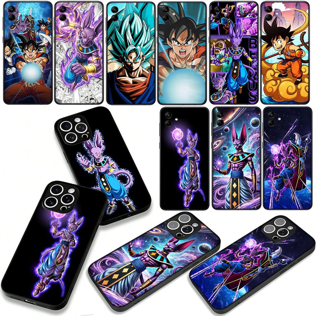 Beerus Whis Dragons Gokus Balls Case for Samsung Galaxy A07 A13 A12 A14 A23 A50 A51 A52 A53 A70 A71 A72 A21S A04 Note 20 9 8 10