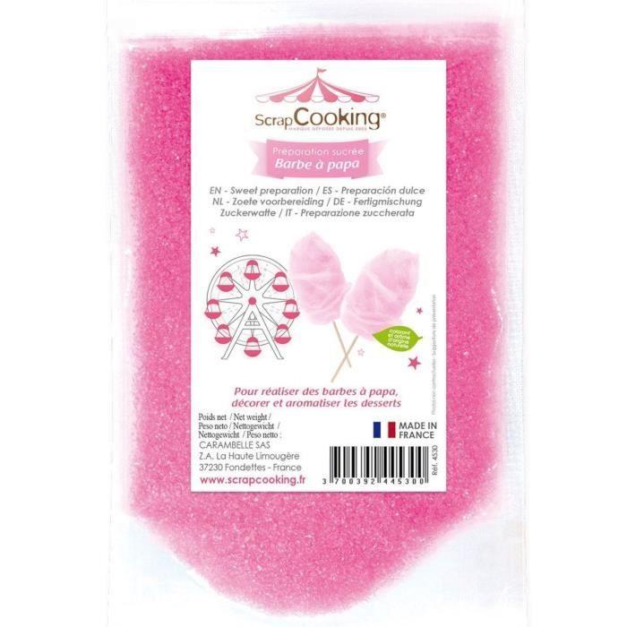 Préparation barbe à papa rose 480 g