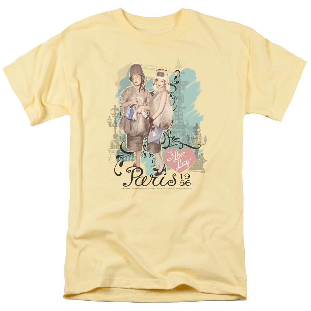 26 I Love Lucy Paris Dress Logo T Shirt Mens Licensed Classic TV Banana Unisex T-Shirt