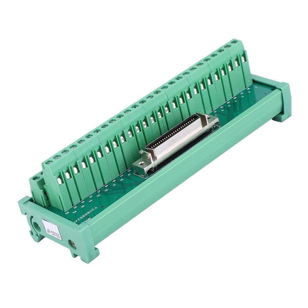 Terminal Block Cable Connector PLC Module SCSI50 P 35mm DIN Rail Electrical Equipment