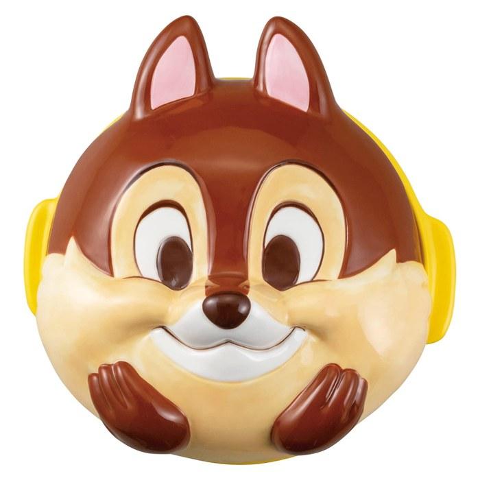Disney “Chip and Dale” Donabe (Earthenware Pot) Approx. 22cm, 800ml, Chip Face-Shaped, san3681-2
