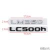 DFW5  ABS Car Body Side Letters Stickers Tail Trunk Emblem Decal for Lexus LC500h LM350 LM300h UX260h Logo Badge Auto Accessories