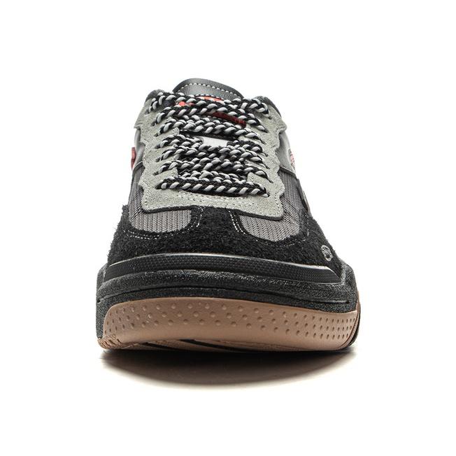 Li-Ning Comfortable Fashion Versatile Supportive Lightweight Rebound Low-Top Casual Shoes Unisex sneaker Black Silver-Fox-Gray AECV019-1