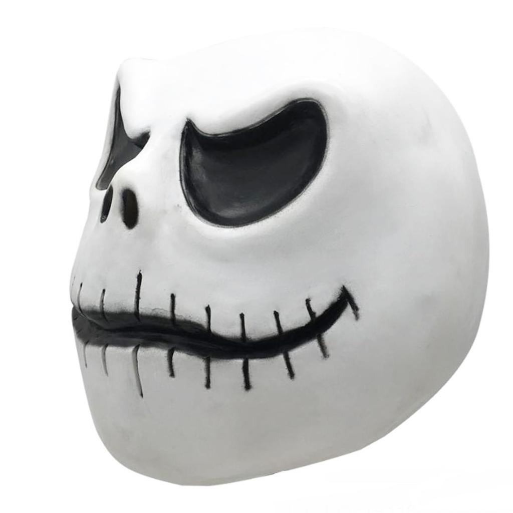 [SCGEHA] Skeleton Ghost Mask - Christmas, Scary, Horror, Cosplay, Halloween Costume - Includes 2 Balloons
