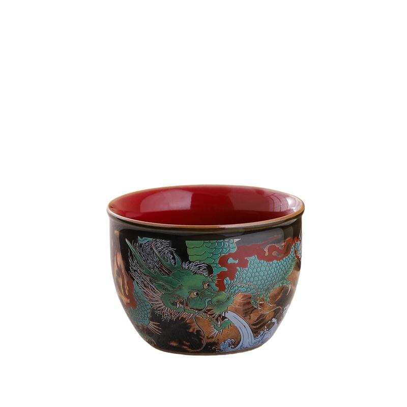 Tasse à thé en céramique couleur émail boutique Exquise petite tasse à thé Fournitures pour service à thé chinois Tasse à thé de haute qualité