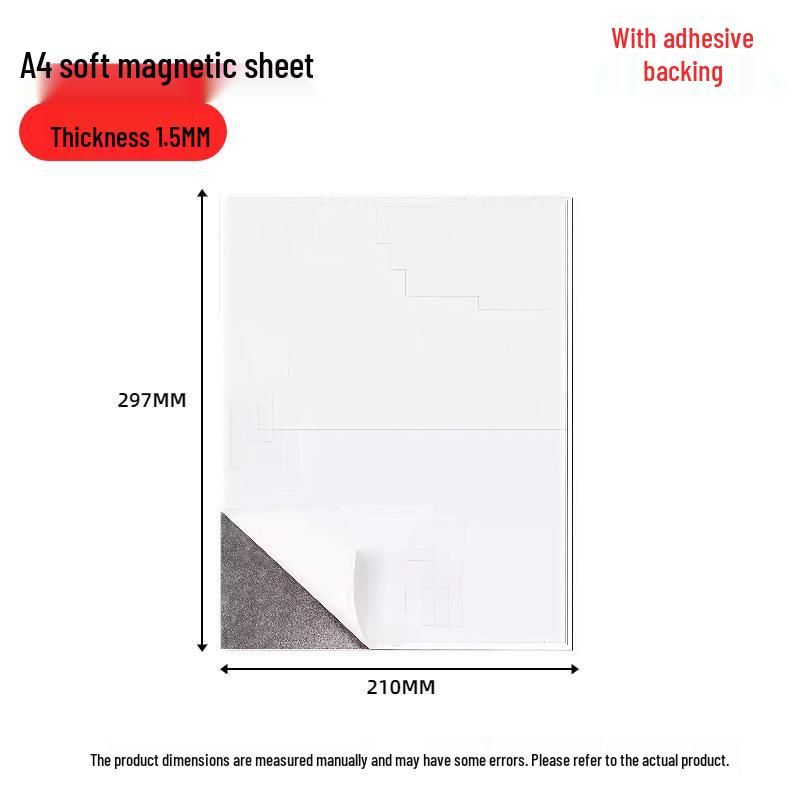 A4 Self-Adhesive Soft Magnetic Rubber Sheet for Teaching Aids