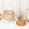 Hand-held Pearl Willow Flower Basket Rattan Souvenir Home Decoration Packaging Basket Flower Shop Flower Basket