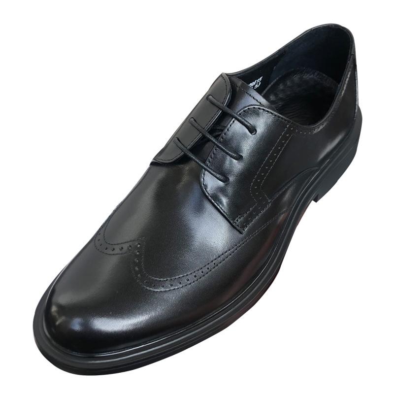 Brock Engraved Leather Shoes Men'S Business Dress Leather Breathable Suit Work Shoes Men'S Groom Wedding Shoes High-End
