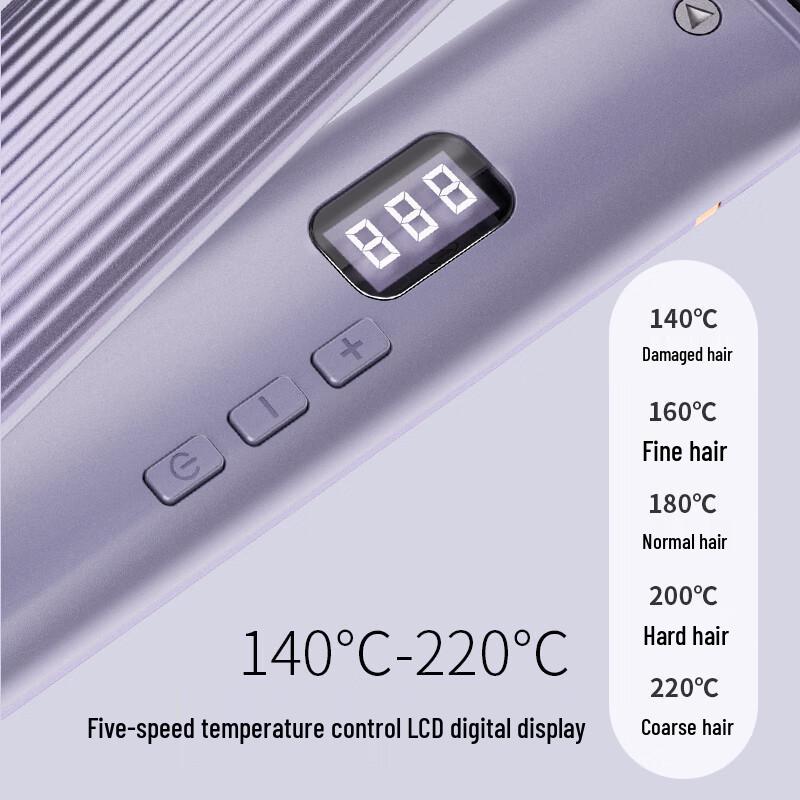 CONFU 2-in-1 Negative Ion Hair Straightener & Curler CN plug (adapter included)