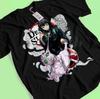 Maglietta Demon Slayer Inosuke T-shirt Zenitsu T-shirt Muzan Doma Maglietta Tanjiro Nezuko