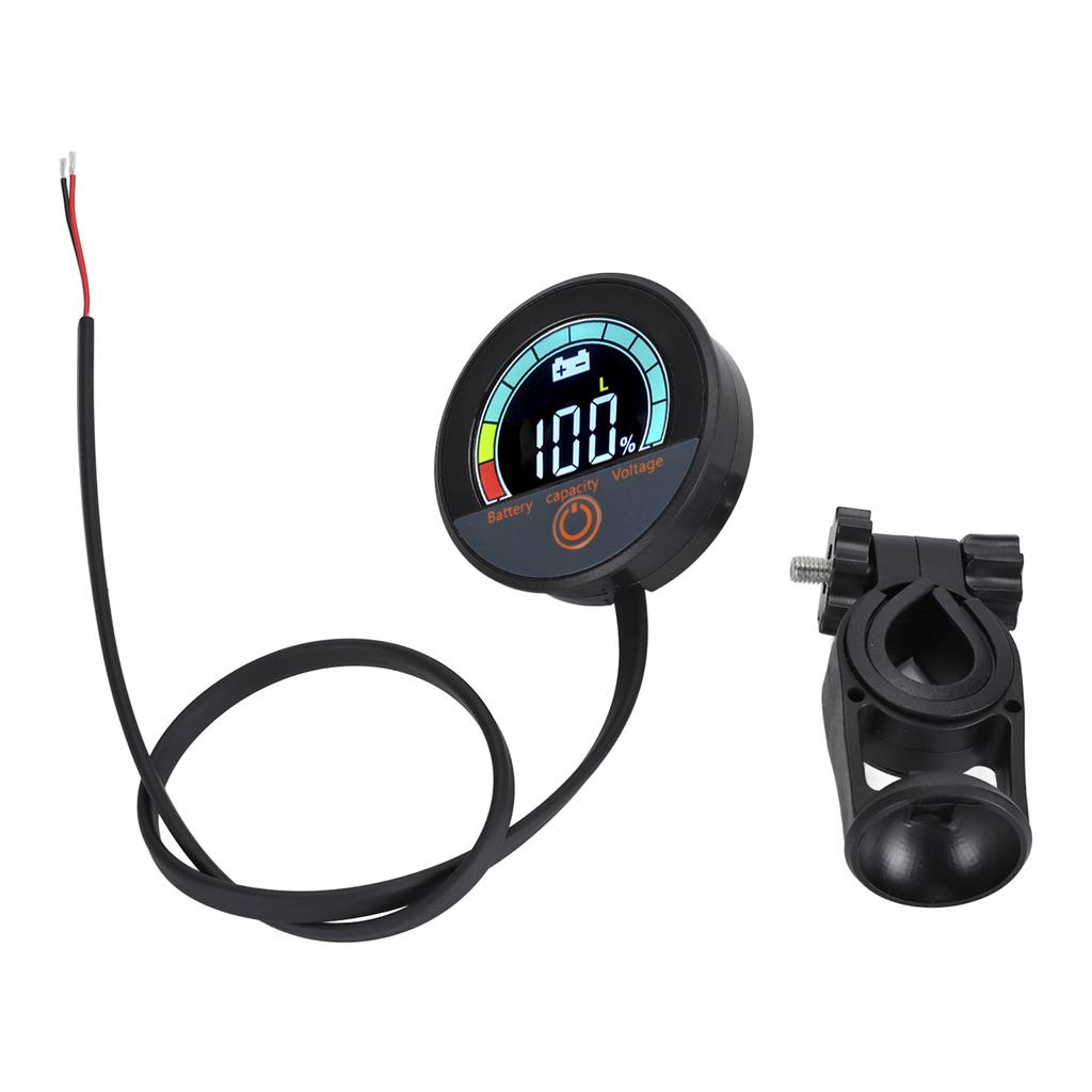 Battery Capacity Voltage Meter LCD Color Display Handlebar Mount Battery Capacity Voltage Monitor DC8‑100V