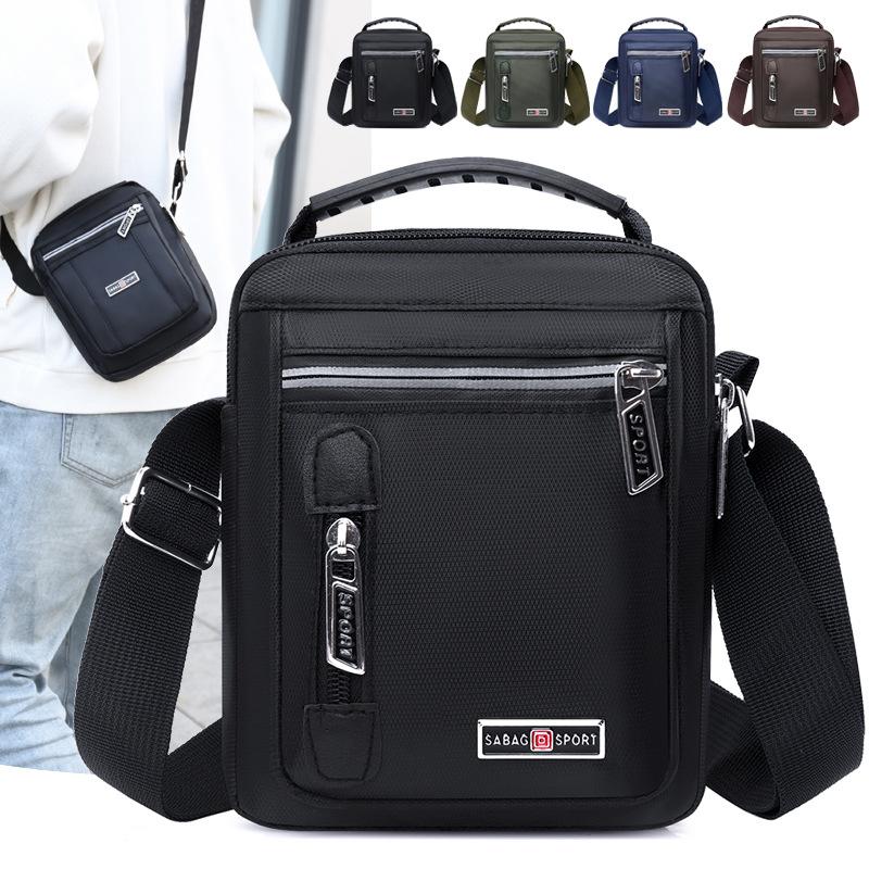 Shoulder Bag Men's Messenger Bag Backpack Casual Waterproof Nylon Bag Travel Bag Trendy Fashion Men's Bag
