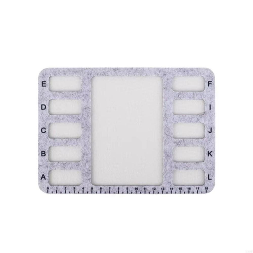 High Quality Felt Felt Beading Tray Felt Surfaces Alphabetic Scale Beading Mat Measurement Markings Nonslip Bead Pad Art Crafts