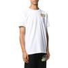 Off-White Camiseta de Manga Corta con Cuello Redondo y Estampado de Letras para Hombre Tops Gris Blanco OMAA027R201850070188