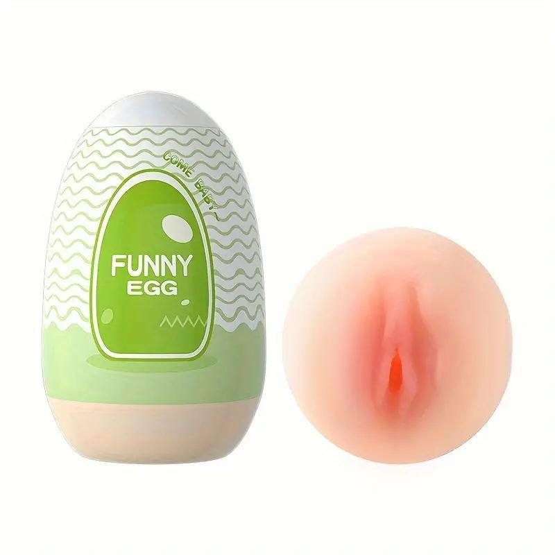 Mini Portable Masturbation Egg Cup Realistic Vagina Beginner Soft Masturbation Cup Penis Massager Stimulator Sex Toys for Man