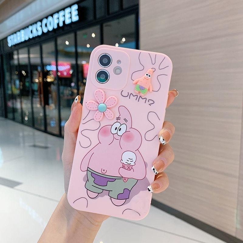 Applicable To Huawei P80 Mobile Phone Case Cartoon NOVA15 Cute SpongeBob SquarePants Fat Big Star Glory 600 Hand Rope