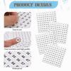 Consecutive Number Stickers - 1 to 100 Round Labels, Vinyl, Small (0.4inch), 50 Sheets - Inventory/Storage Organizing