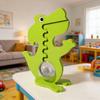 Holz Dinosaurier Sparschwein Klarer Acryl Bauch Münz Bargeld Behälter Jungen Mädchen Cartoon Hund Pinguin Geldsparen Box Dekoration