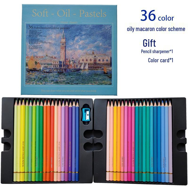 OBOS Professional Oil-Based, Water-Soluble Colored Pencils, 72 Colors for Hand-Drawn Painting and Sketching