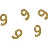 P'TIT Clown Re21043 - Pack of 50 Glitter Confetti Number 9 Gold