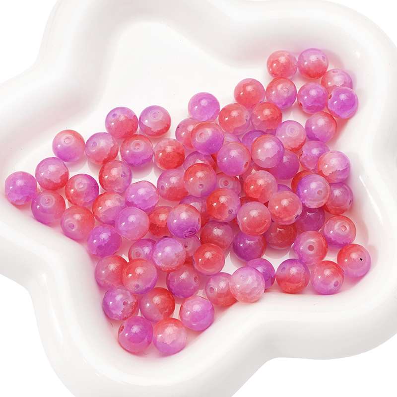 20 Stück Kristall-Glasperlen, Breakout-Kugeln, lose Distanzperlen für DIY-Armbänder, Halsketten, Schmuckherstellung