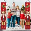 Nutcracker King Series New Christmas Couplets New Year's Party Soldiers Porch Atmosphere Decoration Door Curtains Flag Hangers
