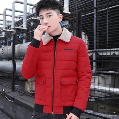 Trendy Men's Windproof and Warm, Thickened and Velvet Casual and Popular Versatile Cotton-padded Clothes and Cotton-padded Jackets for Men