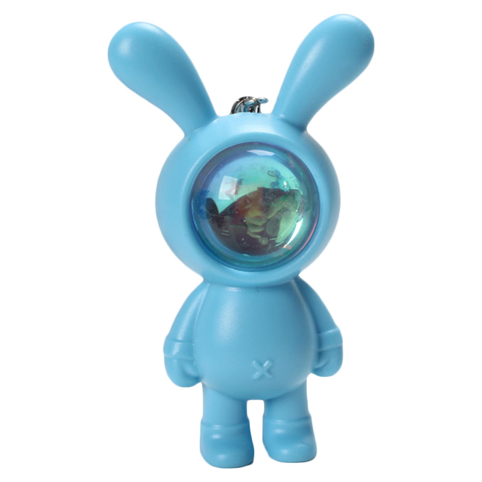 Rabbit Sunset Projector Light Keychain Women Purse Handbags Charm Keychain
