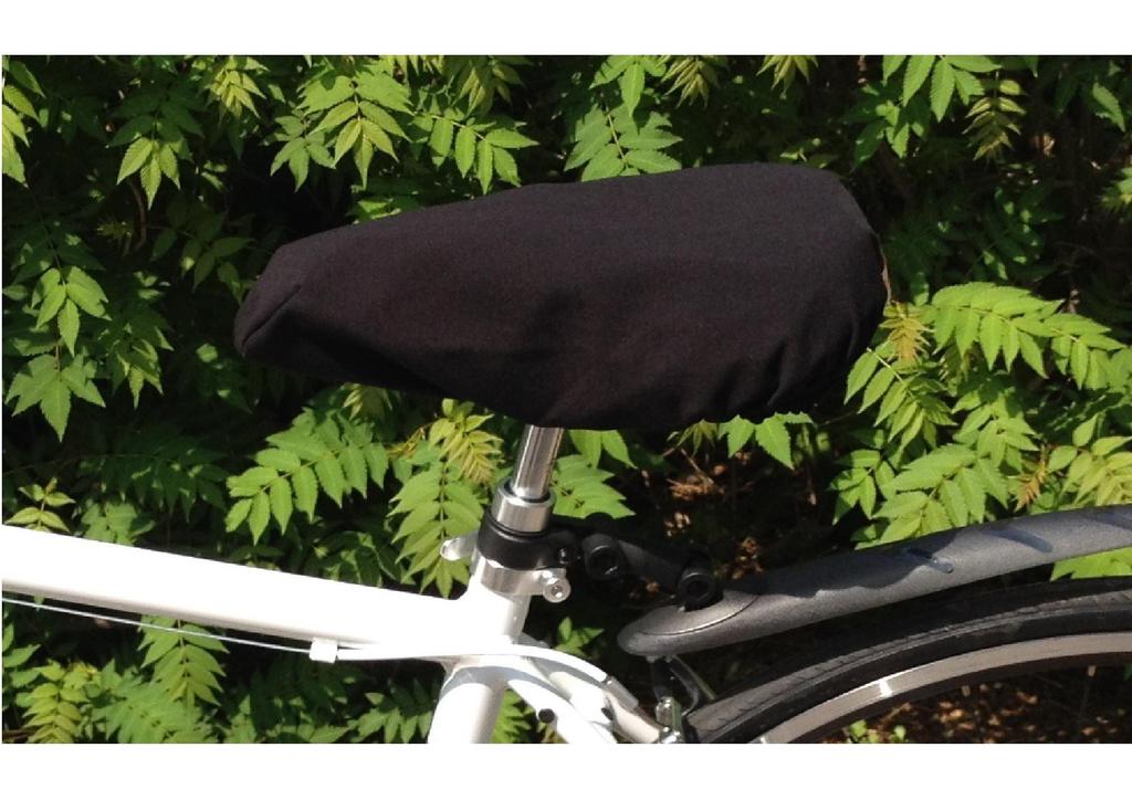 Saddle cover to prevent trousers from rubbing DOUBORT Black (S)