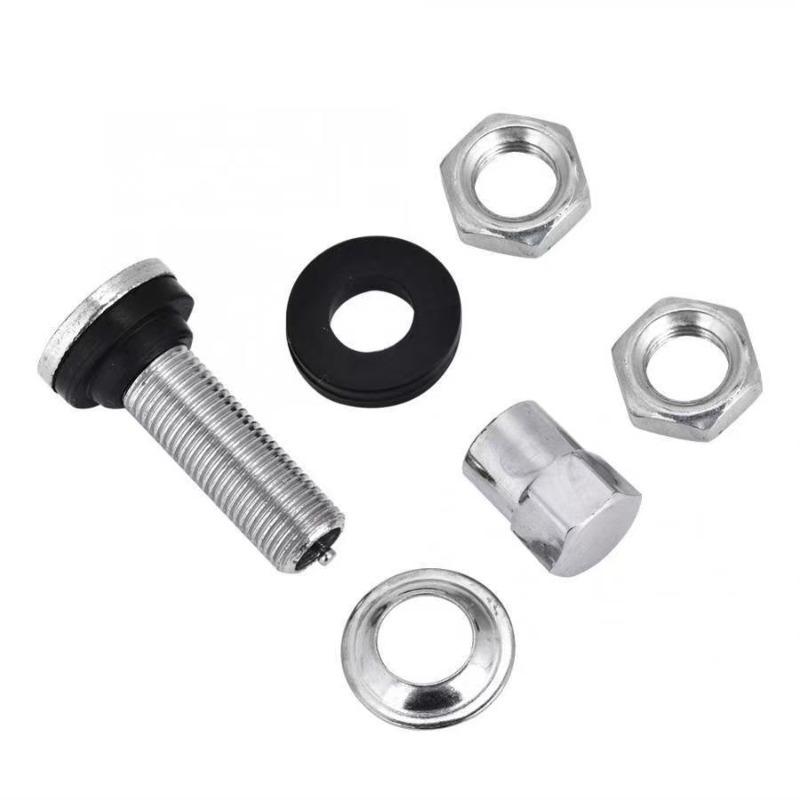10Pcs Car Tire Valve Short Stems Short Stem With Rubber Gasket For ATVs lawn mowers go-karts boat trailers motorcycles
