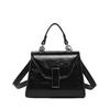 Trendy Portable Small Square Bag Women'S Simple Commuter Oblique Span Bag Solid Color Foreign Style Shoulder Bag