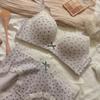Girls Cute Bras Push Up Underwear Lace Dot Wireless Lingerie Backless Adjustable Women's Bras