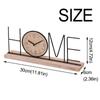 Minimalist Iron Craft Clock Creative Wood Retro Clock Simple European Desk Clock  Office Decor