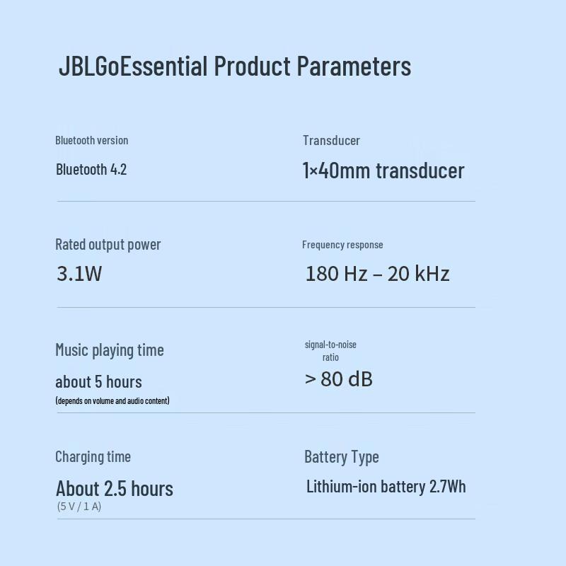JBL GO Essential Portable Bluetooth Speaker
