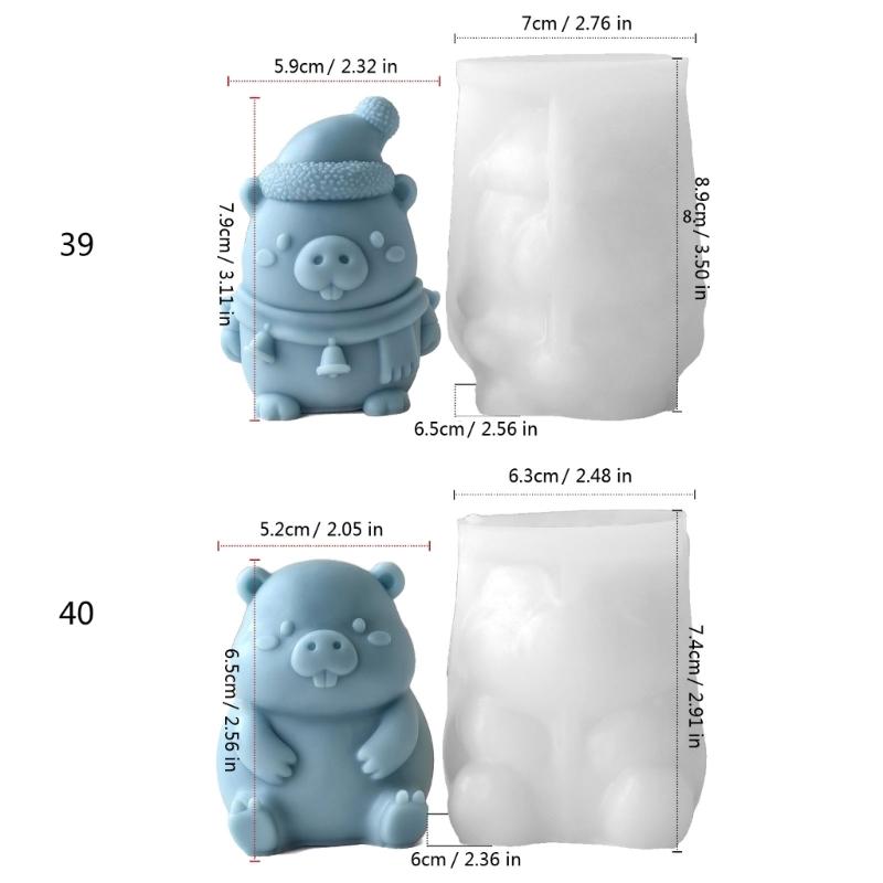 Animal Silicone Candle Molds for Making Candle Soap Epoxy Resin Craft Multipurpose Silicone Mould for Gypsum Decoration
