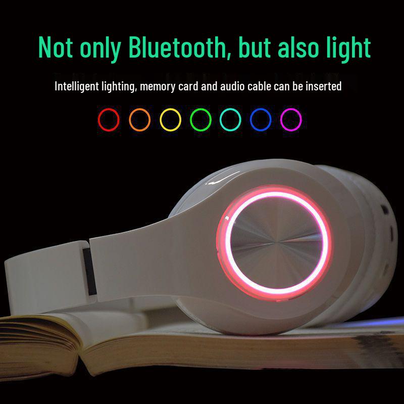 B39uv Bluetooth Headphones: Head-mounted, Heavy Bass, Wireless, Card Slot, Gift Headset.