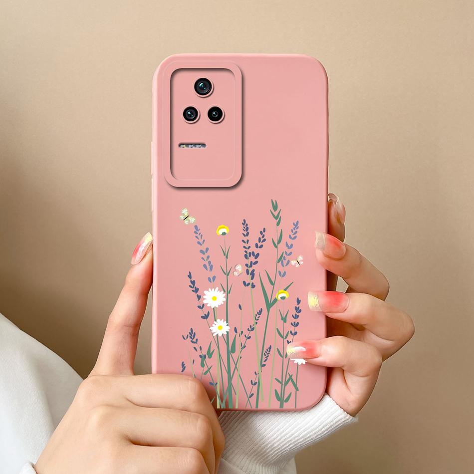 Cute Case For Poco F4 GT Global Version Soft Smooth Liquid Silicone Full Coverage Anti Choc Phone Bumper For Xiaomi Poco F4GT