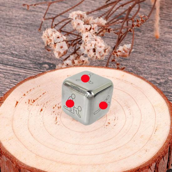 Metal Dice Romantic Date Night Decision Dice Fun Activity Couples Dice Game Toy for Valentine's Day Anniversary