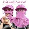Sun Protection Full-Face Sun Hat Breathable Cycling Cap Hot Woman Bucket Hat  Summer Outdoor